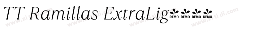TT Ramillas ExtraLig字体转换